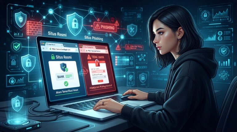 Cara mengenali tautan phishing dan situs tiruan untuk melindungi akun online dari pencurian data.