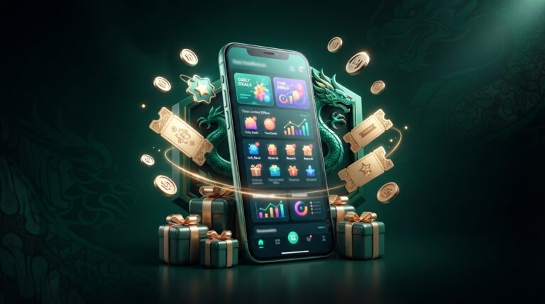 Ilustrasi Naga5000 promo harian dengan kupon diskon dan hadiah digital